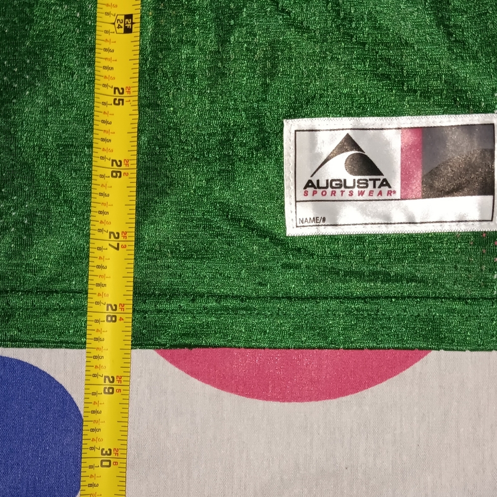 Jim Beam Team Augusta Green Football Jersey Vintage - Picture 5 of 5